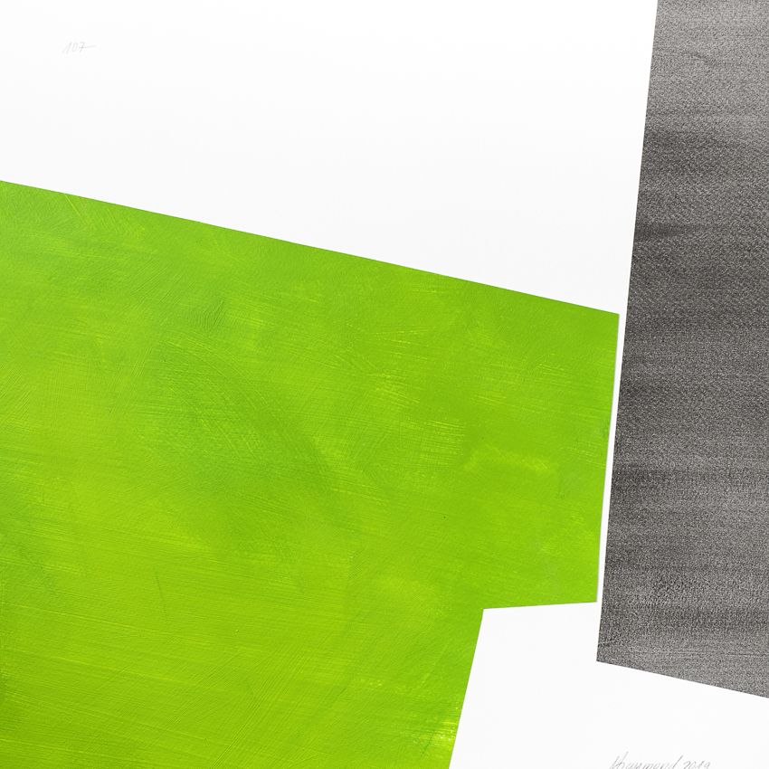 Oeuvre sur papier de Marc Raymond sculpteur suisse