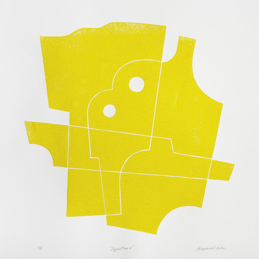 Kunstwerk auf Papier des Schweizer Bildhauers Marc Raymond