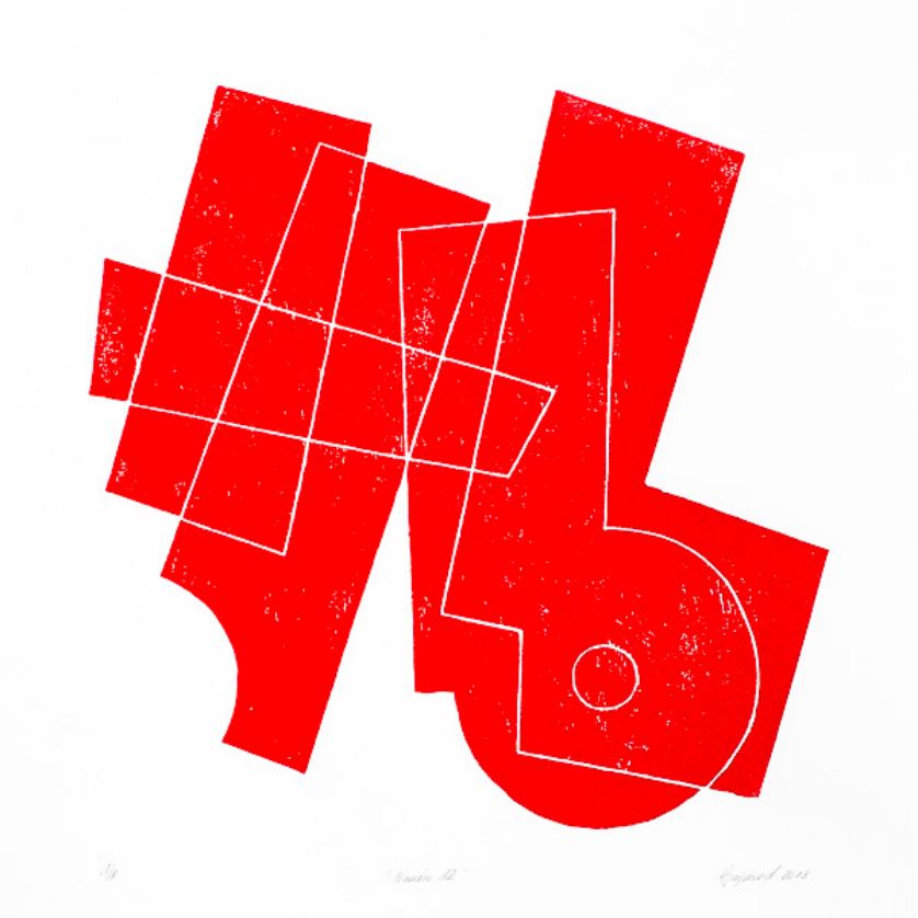 Kunstwerk auf Papier des Schweizer Bildhauers Marc Raymond