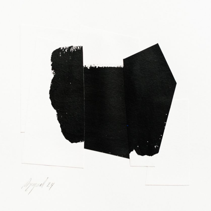 Kunstwerk auf Papier des Schweizer Bildhauers Marc Raymond