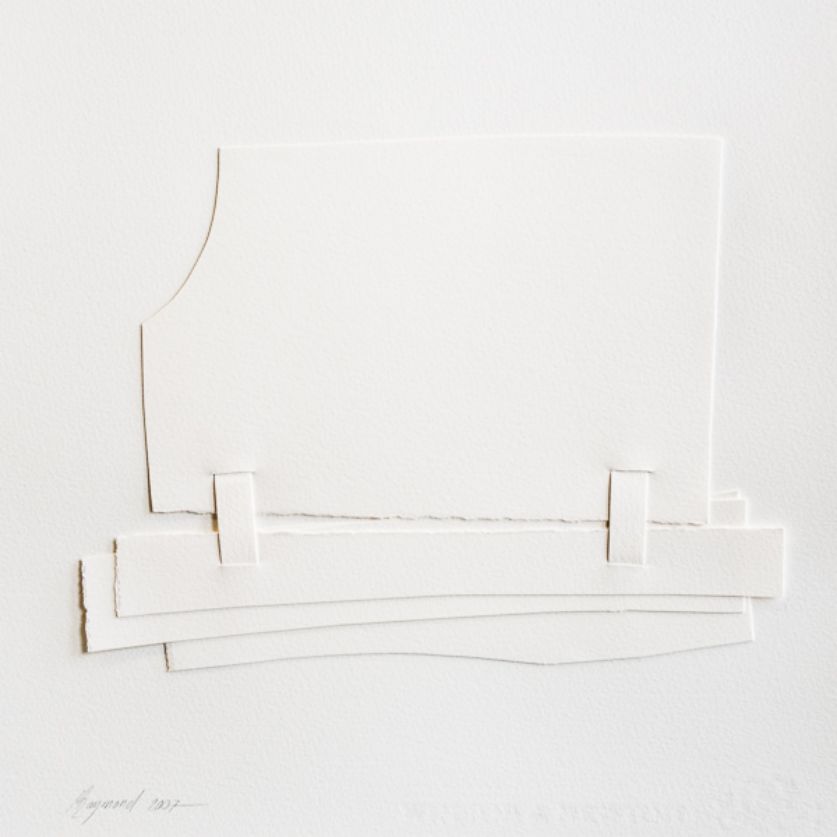 Oeuvre sur papier de Marc Raymond sculpteur suisse