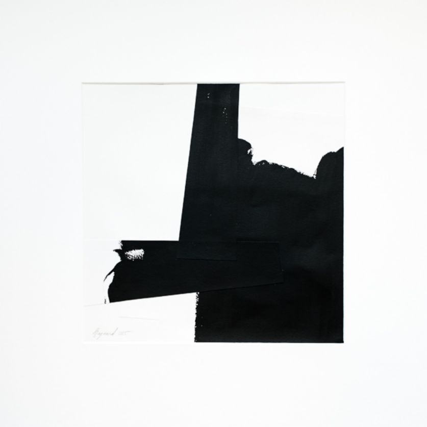 Kunstwerk auf Papier des Schweizer Bildhauers Marc Raymond