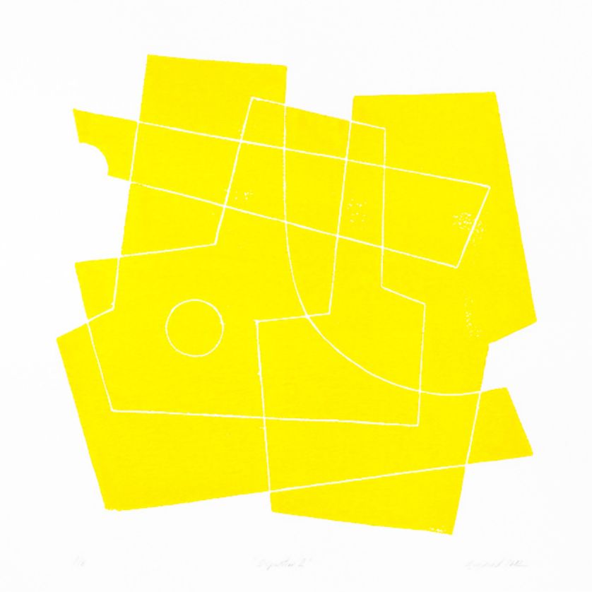 Kunstwerk auf Papier des Schweizer Bildhauers Marc Raymond